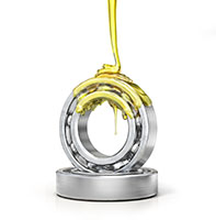 bearing and circulating oil